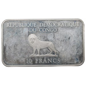 Kongo, 10 frankov, Ján Pavol II.