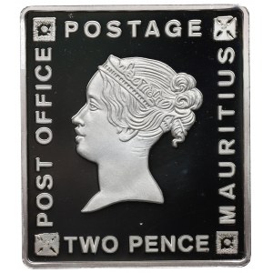 Mauritius, 2 pence