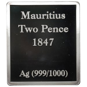 Mauritius, 2 pence
