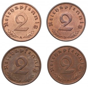 Germany, set of 2 reichspfennig