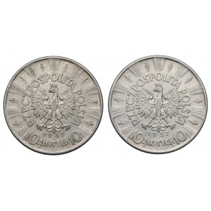 Second Republic, Set of 10 Gold 1937 Pilsudski