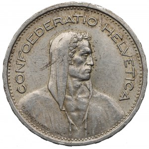 Switzerland, 5 franc 1954