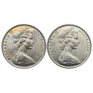 Australia, zestaw 50 centów 1966