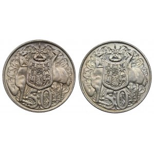 Austrália, sada 50 centov 1966