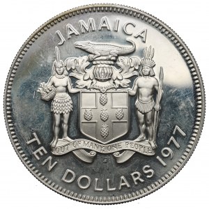 Jamaica, 10 dollars 1977
