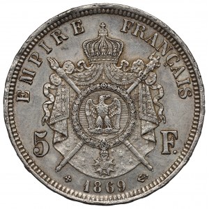 France, 5 francs 1869