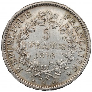 Francúzsko, 5 frankov 1876