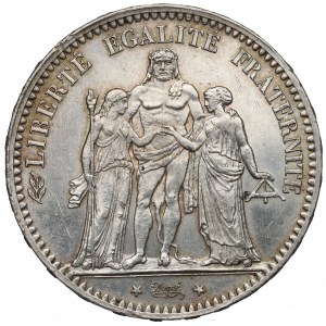 Francúzsko, 5 frankov 1876
