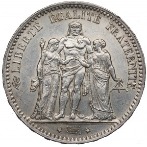 France, 5 francs 1876