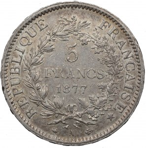 France, 5 francs 1877