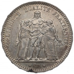 France, 5 francs 1877