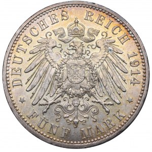 Nemecko, Prusko, 5 značiek 1914