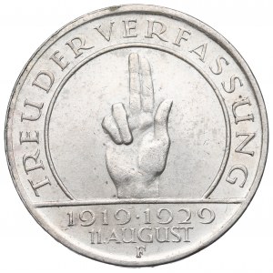 Germany, Weimar Republic, 3 mark 1929 F