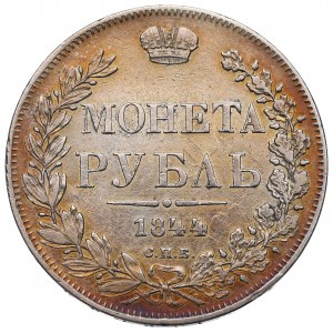 Rusko, Mikuláš I., Rubľ 1844 КБ - rarita zabalená K