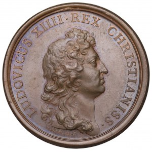 Francja, Ludwik XIV, Medal 1661 - ORDO ET FELICITAS
