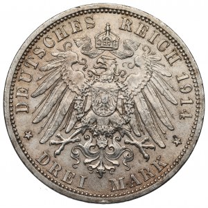 Niemcy, Prusy, 3 marki 1914