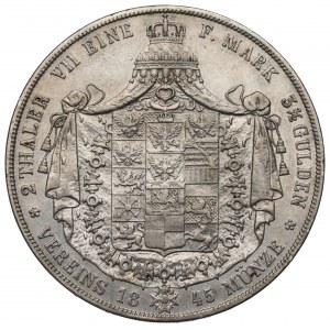 Germany, Prussia, 2 thaler=3-1/2 gulden 1845