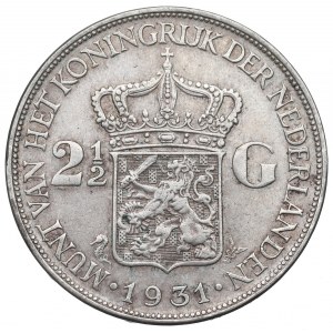 Holandsko, 2-1/2 guldenov 1931