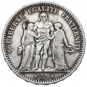 Francja, 5 franków 1874 K, Bordeaux