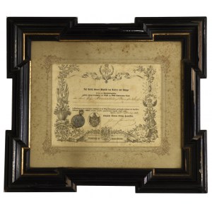 Germany, War 1870-1871 commemorative medal with diploma