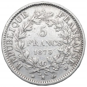 France, 5 francs 1873