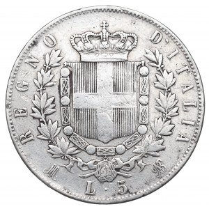 Taliansko, 5 lír 1874