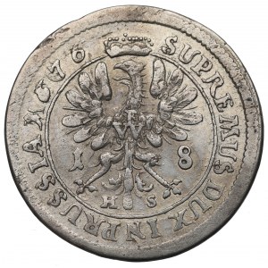 Prusy Książęce, Fryderyk, Ort 1676, Królewiec - przebitki