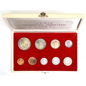 Švajčiarsko, mincová sada 1986