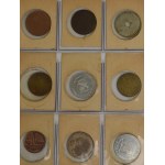 Set of coins and medals