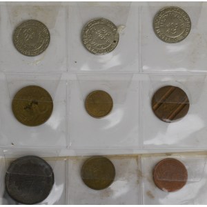 Set of coins and medals