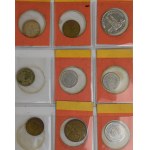 Set of coins and medals
