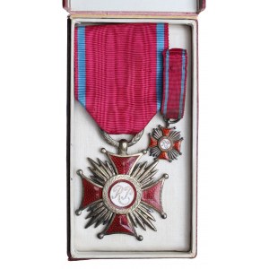 Second Republic, Silver Cross of Merit with miniature, Gontarczyk