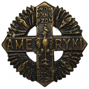 II RP, miniature of the Cross of Polish Soldiers from America
