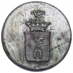 Poland, Liberian button with the Ślepowron coat of arms - Muncheimer