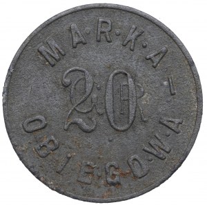 II Republic of Poland, 20 groschen, 10th Ulanen Regiment, Bialystok