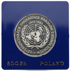 Ľudová republika, 500 zlotých 1985 - 40 rokov OSN
