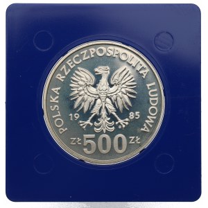 PRL, 500 złotych 1985 - 40 lat ONZ