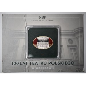 III RP, 10 PLN 2013 100. výročí Teatr Polski ve Varšavě