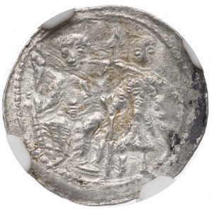 Poland, Bolislaus III, Denarius, Cracow - NGC MS62