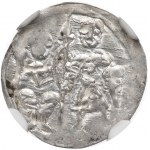 Bolesław III Krzywousty, Denar, Kraków - książę i biskup NGC MS64