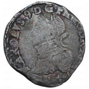 France, Charles IX, Teston 1571, Bayonne