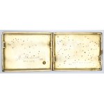 Austro-Hungarian, Cigarette case with gold and enamel overlays