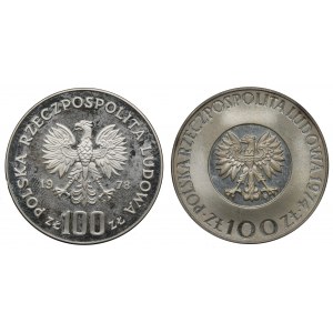Poľská ľudová republika, sada 100 zlotých 1974 a 1978