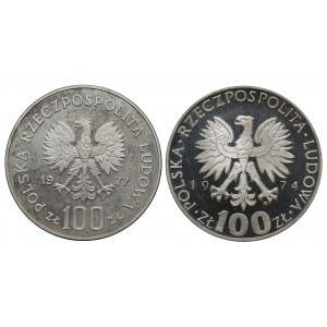 People's Republic of Poland, Set of 100 Gold 1974 and 1977