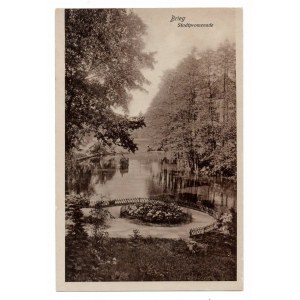 Brzeg pohľadnica mestského parku, začiatok 20. storočia.