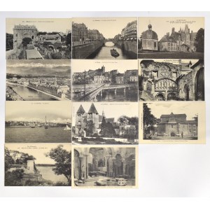 France, Set of souvenir postcards, early 20th century.