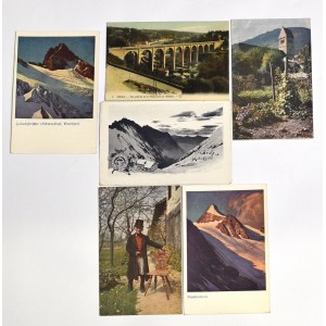 France and Germany, Set of souvenir postcards, early 20th century.