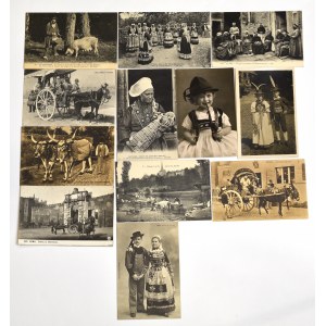 France, Set of postcards, early 20th century.