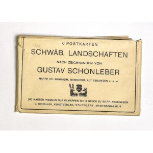 Nemecko, súbor príležitostných pohľadníc vo vyhradenej obálke, začiatok 20. storočia.