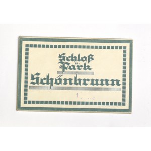 Austria, Schonbrunn Vienna souvenir postcard set in a dedicated envelope, early 20th century.